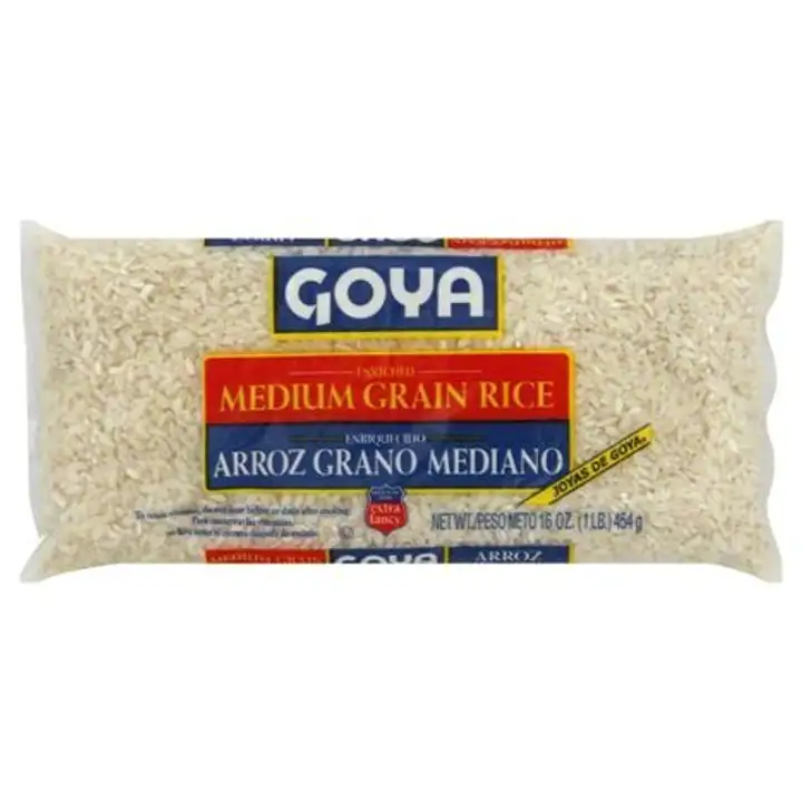 Order Goya Enriched Medium Grain Rice - 16 Ounces food online from Fligner Market store, Lorain on bringmethat.com