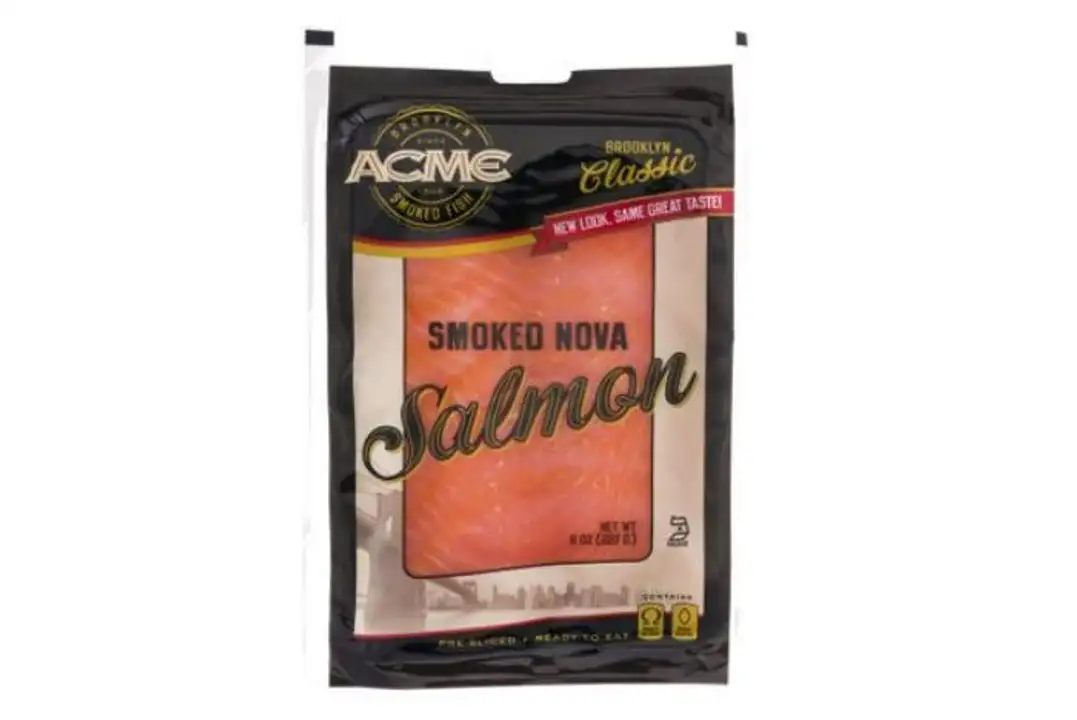 Order Acme Brooklyn Classic Salmon, Smoked Nova - 8 Ounces food online from Holiday farms store, Roslyn Heights on bringmethat.com