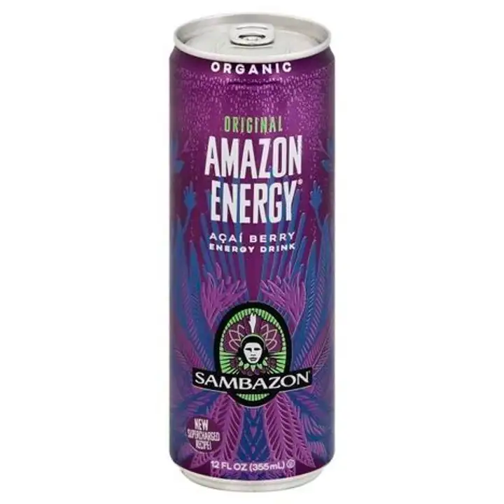 Order Sambazon Amazon Energy Energy Drink, Organic, Acai Berry - 12 Ounces food online from Whole Foods Co-Op Denfeld store, Duluth on bringmethat.com
