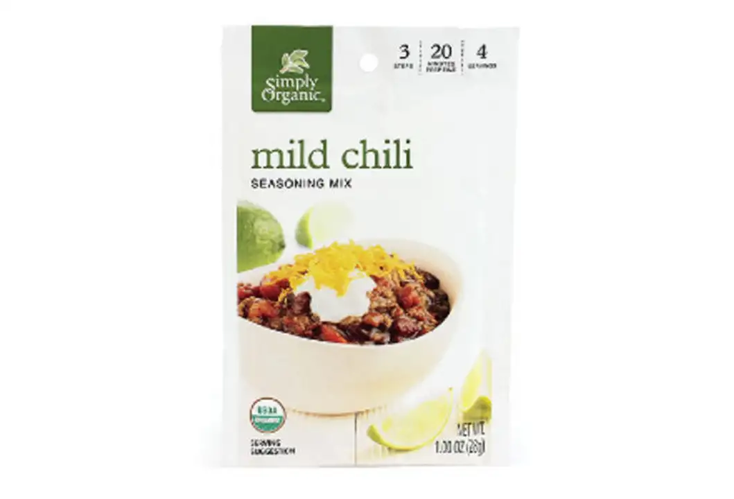 Order Simply Organic Seasoning, Mild Chili - 1 Ounce food online from Whole Foods Co-Op Denfeld store, Duluth on bringmethat.com