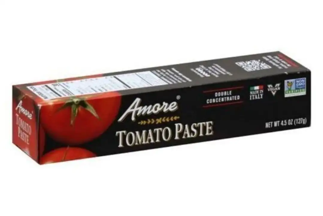 Order Amore Tomato Paste - 4.5 Ounces food online from Holiday farms store, Roslyn Heights on bringmethat.com