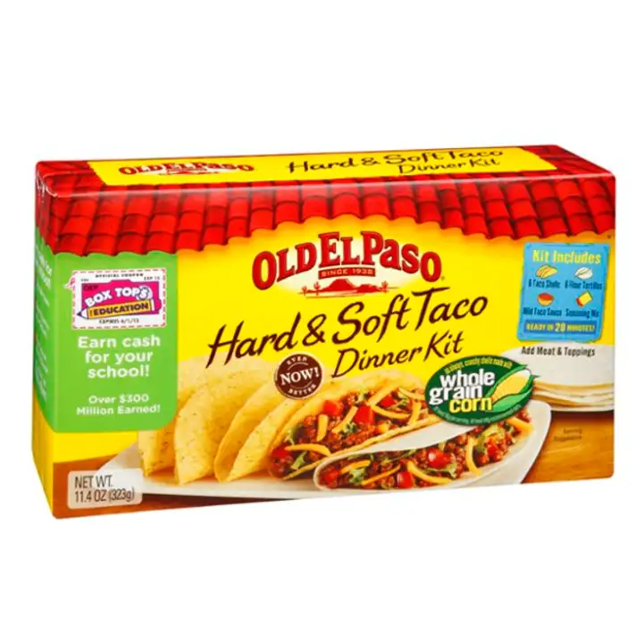 Order Old El Paso Taco Dinner Kit, Hard & Soft - 1 Each food online from Holiday farms store, Roslyn Heights on bringmethat.com