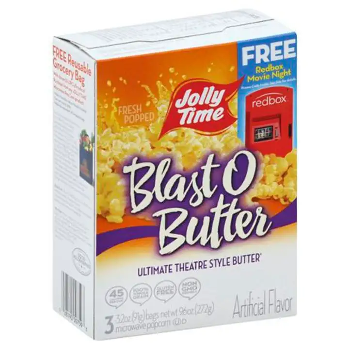 Order Jolly Time Blast O Butter Pop Corn, Microwave, Ultimate Theatre Style Butter - 9 Ounces food online from Novato Harvest Market store, Novato on bringmethat.com