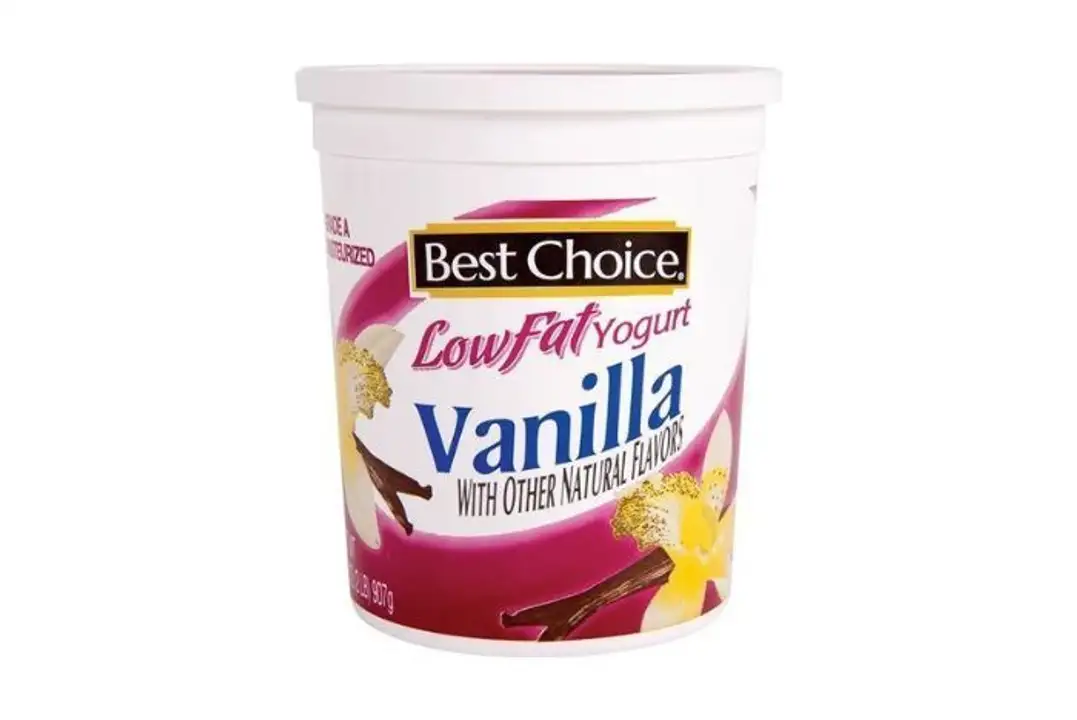 Order Best Choice Vanilla Low Fat Yogurt - 24 Ounces food online from Fligner Market store, Lorain on bringmethat.com