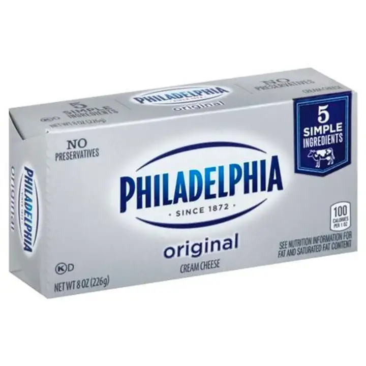 Order Philadelphia Cream Cheese, Original - 8 Ounces food online from Holiday farms store, Roslyn Heights on bringmethat.com