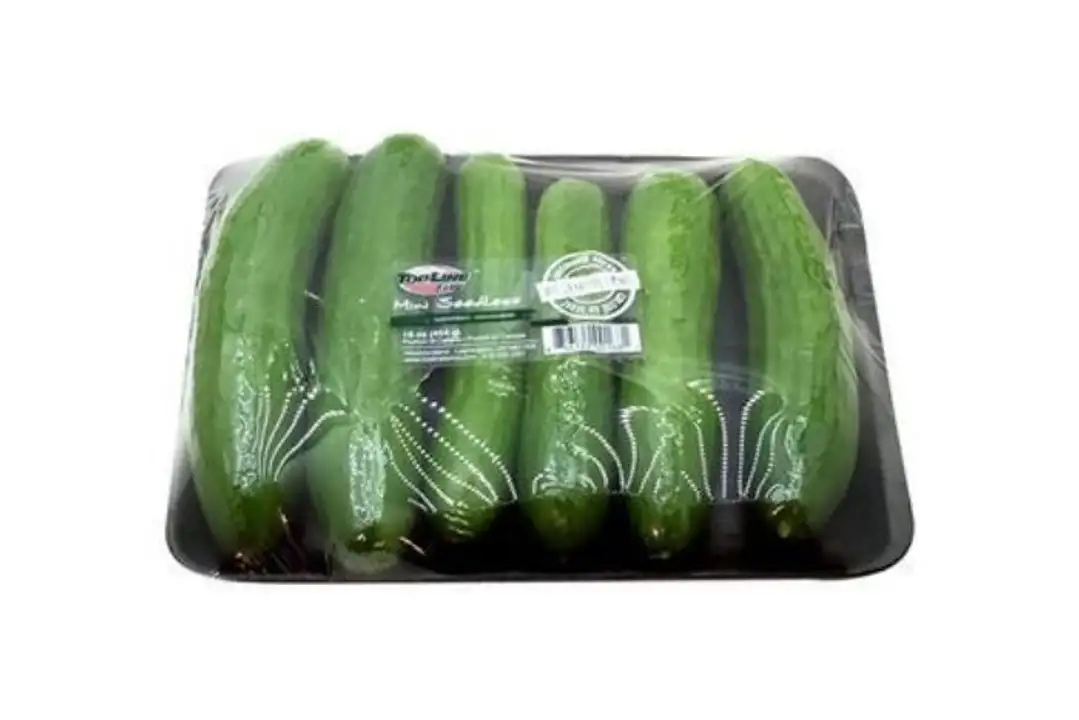 Order Topline Farms Seedless Mini Cucumbers - 1 Pound food online from Holiday farms store, Roslyn Heights on bringmethat.com