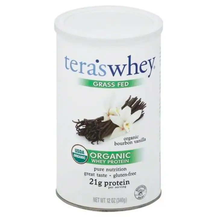 Order Teraswhey Whey Protein, Organic, Bourbon Vanilla - 12 Ounces food online from Whole Foods Co-Op Denfeld store, Duluth on bringmethat.com