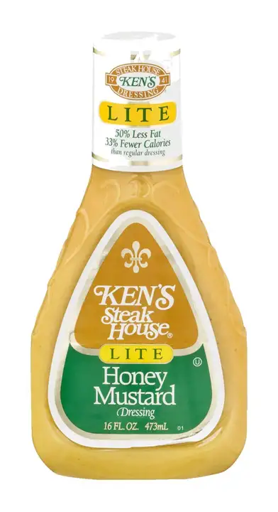 Order Kens Steak House Dressing, Honey Mustard, Lite - 16 Ounces food online from Holiday farms store, Roslyn Heights on bringmethat.com