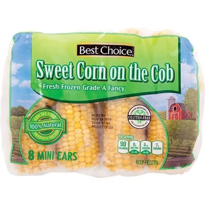Order Best Choice Sweet Corn On The Cob - 8 Mini Ears food online from Fligner Market store, Lorain on bringmethat.com