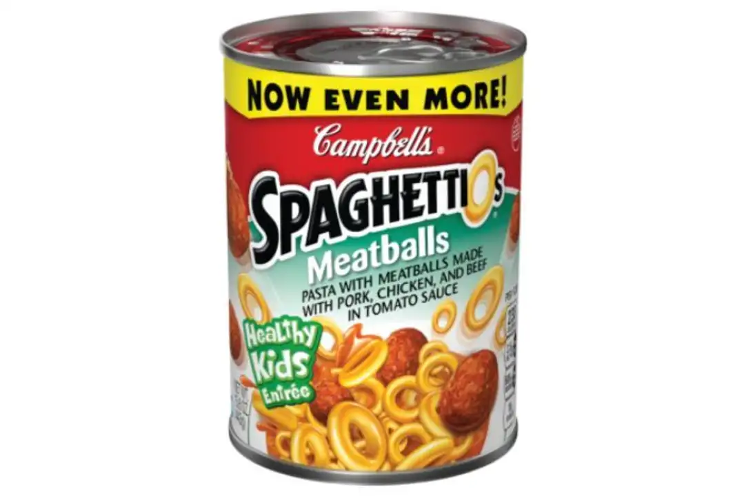 Order SpaghettiOs Pasta with Meatballs, Meatballs - 15.6 Ounces food online from Fligner Market store, Lorain on bringmethat.com
