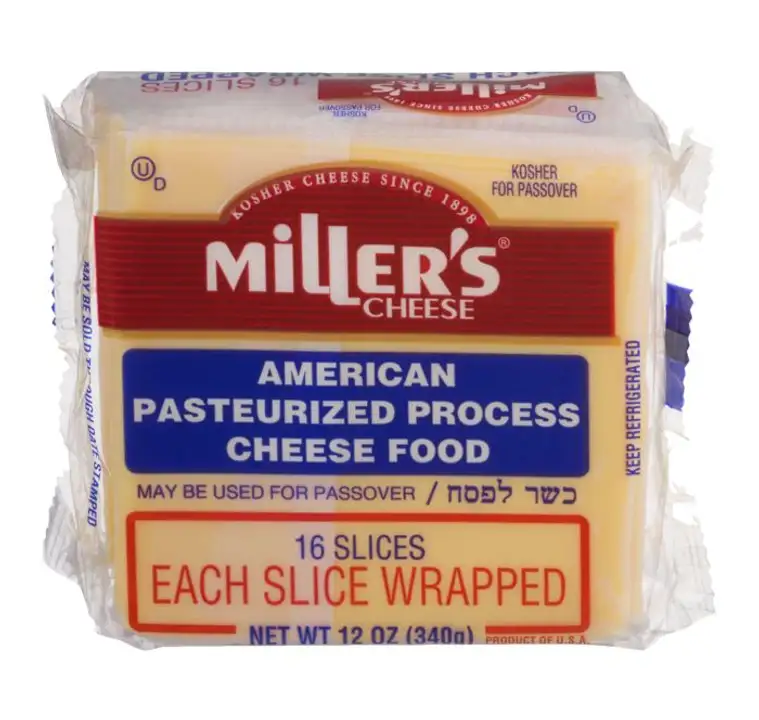 Order Millers Cheese Cheese Food, Pasteurized Process, American, Slices - 12 Ounces food online from Holiday farms store, Roslyn Heights on bringmethat.com