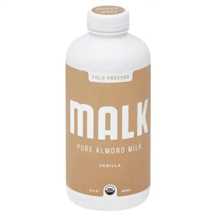 Order Malk Milk, Pure Almond, Vanilla - 28 Ounces food online from Whole Foods Co-Op Denfeld store, Duluth on bringmethat.com
