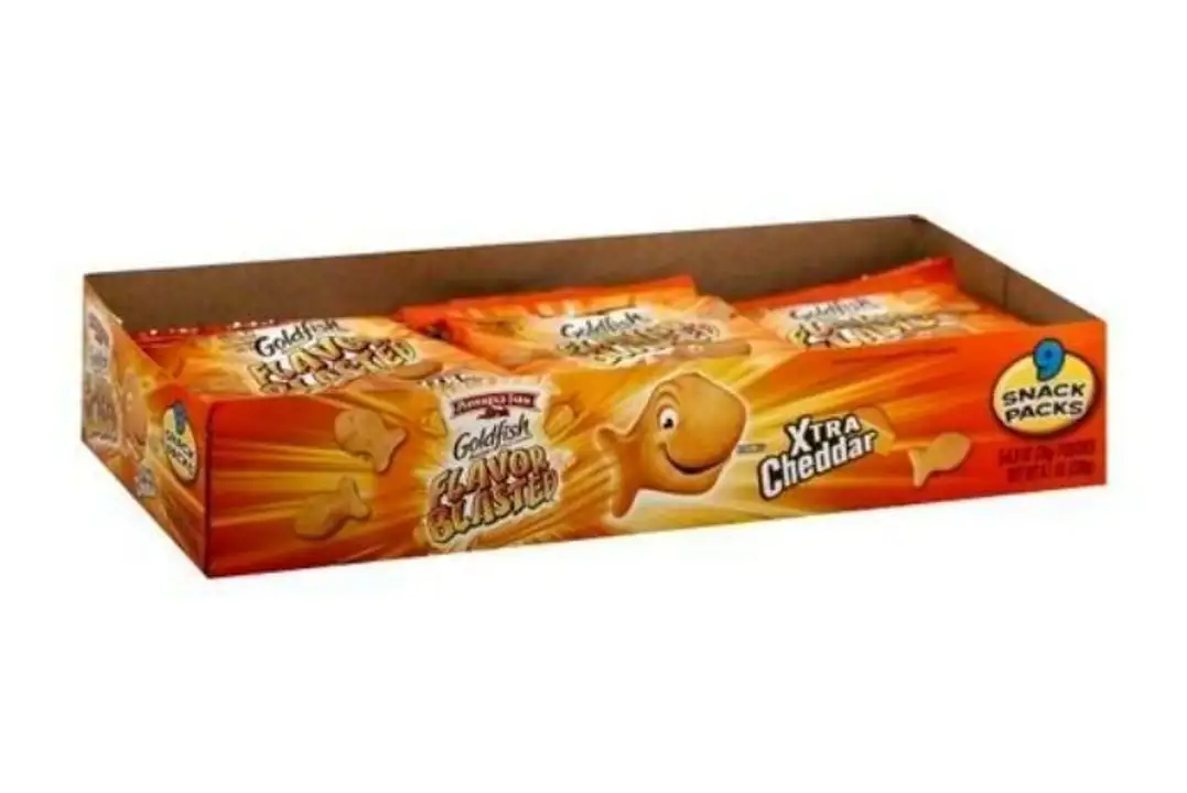 Order Goldfish Flavor Blasted Baked Snack Crackers, Xtra Cheddar - 8 Ounces food online from Holiday farms store, Roslyn Heights on bringmethat.com