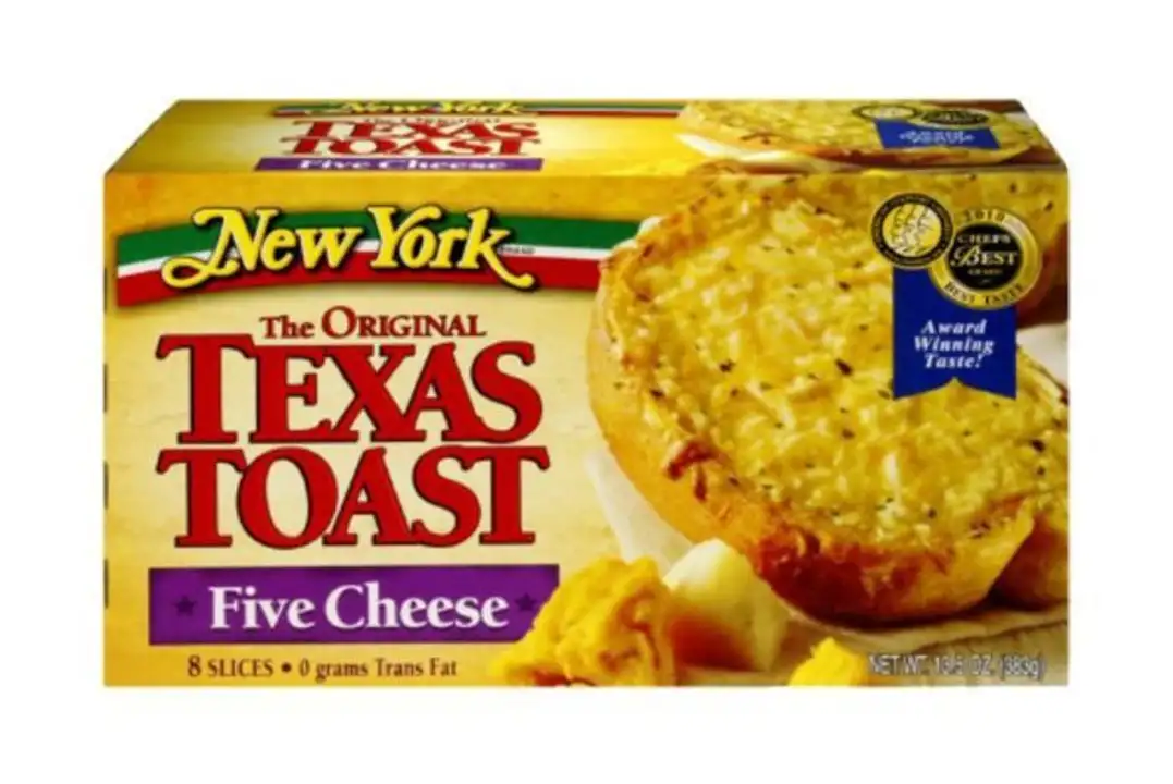 Order New York Texas Toast, Five Cheese - 13.5 Ounces food online from Fligner Market store, Lorain on bringmethat.com