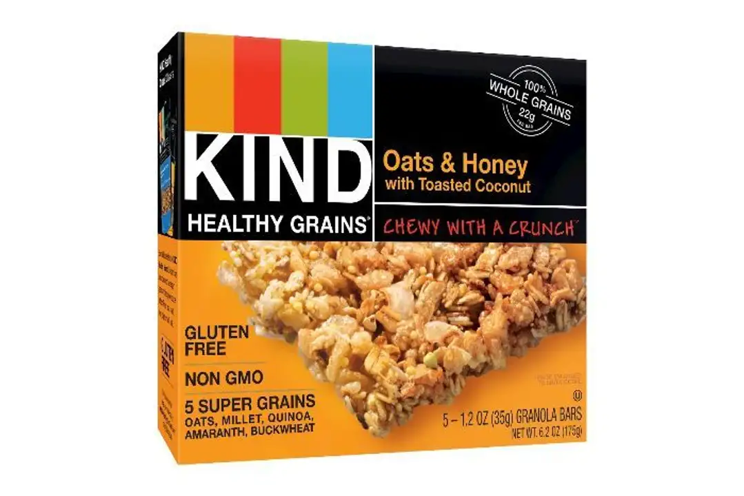 Order Kind Healthy Grains Granola Bars, Oats & Honey with Toasted Coconut - 6.2 Ounces food online from Novato Harvest Market store, Novato on bringmethat.com