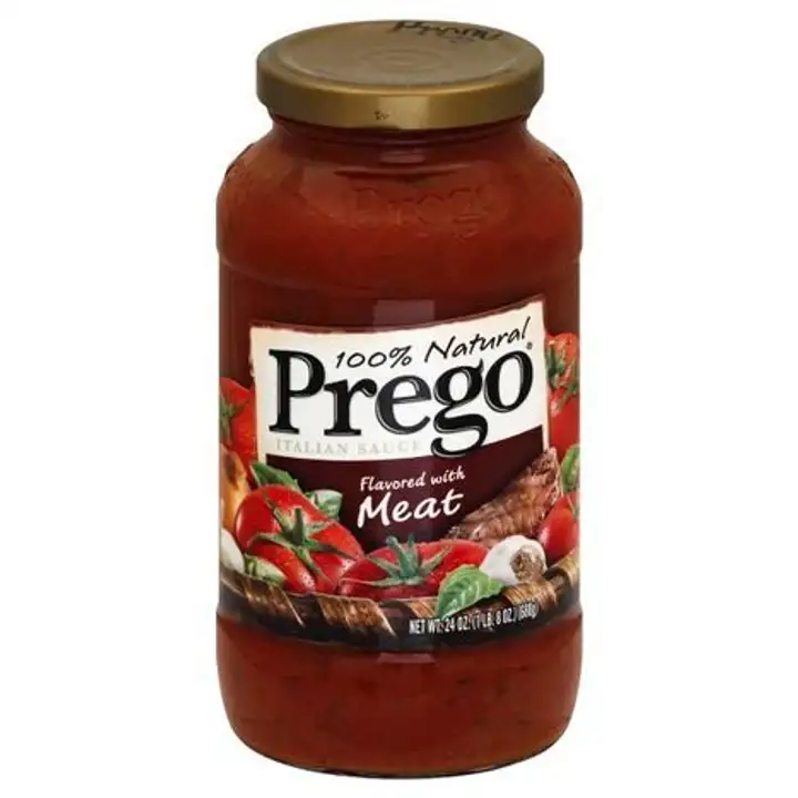 Order Prego Sauce, Flavored with Meat, Italian - 28 Ounces food online from Holiday farms store, Roslyn Heights on bringmethat.com