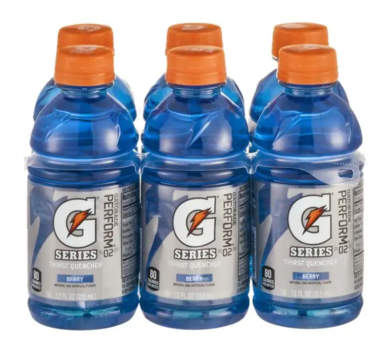 Order Gatorade G Series Thirst Quencher, Perform, Berry - 6 Pack food online from Novato Harvest Market store, Novato on bringmethat.com