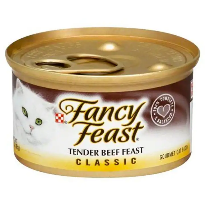 Order Fancy Feast Cat Food, Gourmet, Classic, Tender Beef Feast - 3 Ounces food online from Holiday farms store, Roslyn Heights on bringmethat.com