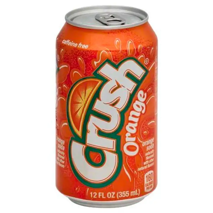 Order Crush Soda, Orange - 12 Ounces food online from Fligner Market store, Lorain on bringmethat.com