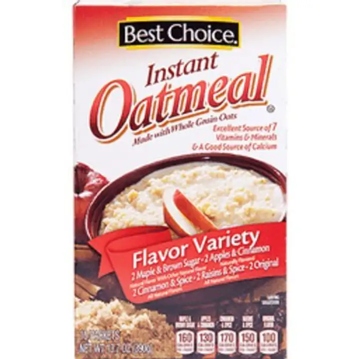 Order Best Choice Instant Oatmeal Variety food online from Fligner Market store, Lorain on bringmethat.com