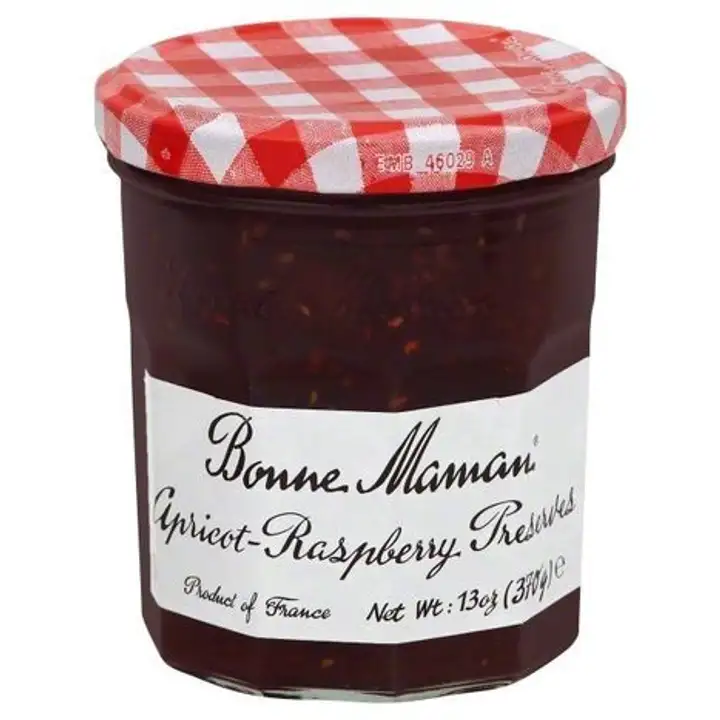 Order Bonne Maman Preserves, Apricot-Raspberry - 13 Ounces food online from Holiday farms store, Roslyn Heights on bringmethat.com