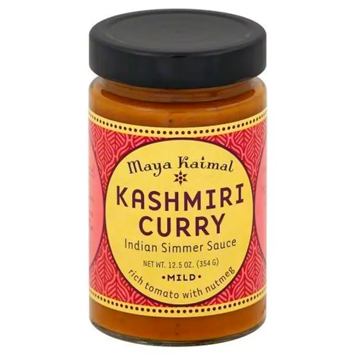 Order Maya Kaimal Indian Simmer Sauce, Kashmiri Curry, Mild - 12.5 Ounces food online from Whole Foods Co-Op Denfeld store, Duluth on bringmethat.com
