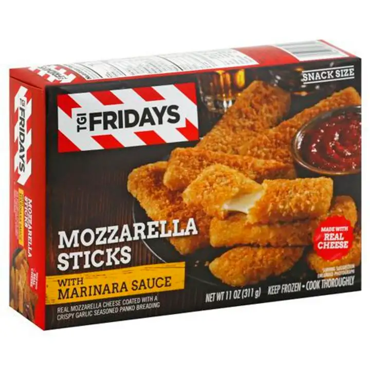 Order TGI Fridays Mozzarella Sticks, with Marinara Sauce, Snack Size - 11 Ounces food online from Fligner Market store, Lorain on bringmethat.com