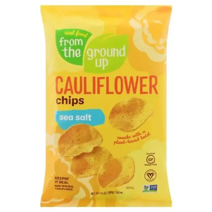 Order From the Ground Up Cauliflower Chips, Sea Salt - 3.5 Ounces food online from Whole Foods Co-Op Denfeld store, Duluth on bringmethat.com