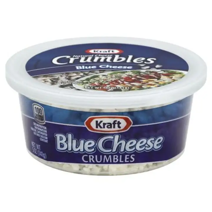 Order Kraft Natural Cheese, Crumbles, Blue Cheese - 5 Ounces food online from Fligner Market store, Lorain on bringmethat.com