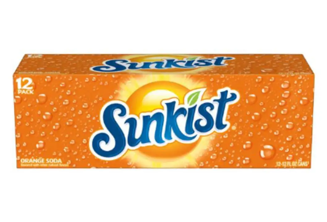 Order Sunkist Soda, Orange, 12 Pack - 12 Each food online from Novato Harvest Market store, Novato on bringmethat.com
