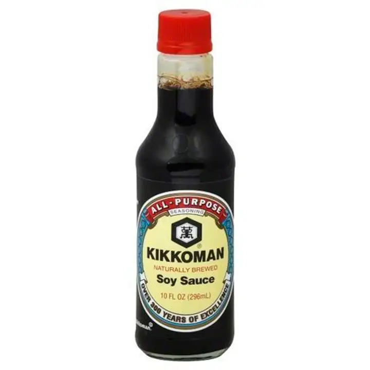 Order Kikkoman Soy Sauce, All-Purpose - 10 Ounces food online from Fligner Market store, Lorain on bringmethat.com