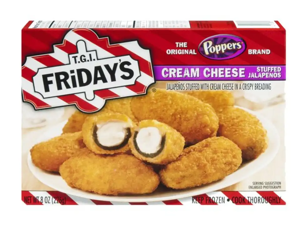 Order TGI Fridays Poppers Jalapenos, Cream Cheese, Stuffed, Snack Size - 8 Ounces food online from Fligner Market store, Lorain on bringmethat.com