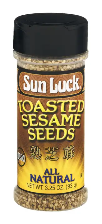 Order Sun Luck Sesame Seeds, Toasted - 3.75 Ounces food online from Novato Harvest Market store, Novato on bringmethat.com