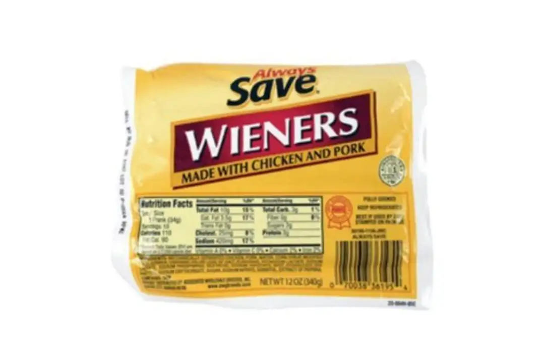 Order Always Save Meat Wieners - 12 Ounces food online from Fligner Market store, Lorain on bringmethat.com