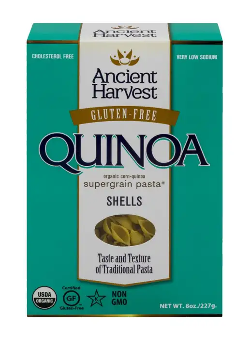 Order Ancient Harvest Shells, Gluten-Free, Organic Corn & Quinoa Blend - 8 Ounces food online from Novato Harvest Market store, Novato on bringmethat.com