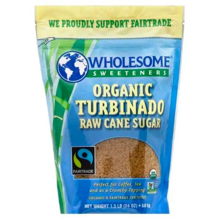 Order Wholesome Organic Turbinado, Raw Cane Sugar - 24 Ounces food online from Novato Harvest Market store, Novato on bringmethat.com