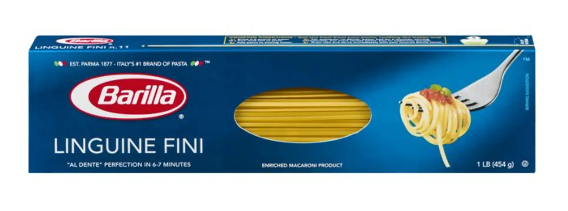 Order Barilla Linguine Fini, No. 11 - 16 Ounces food online from Holiday farms store, Roslyn Heights on bringmethat.com