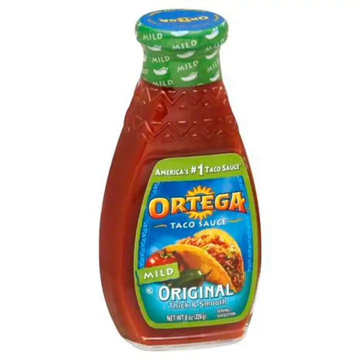 Order Ortega Taco Sauce, Original, Mild - 8 Ounces food online from Fligner Market store, Lorain on bringmethat.com