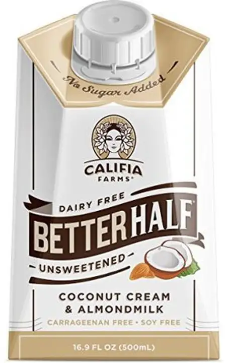 Order Califia Farms Better Half, Dairy Free, Unsweetened - 16.9 Ounces food online from Holiday farms store, Roslyn Heights on bringmethat.com