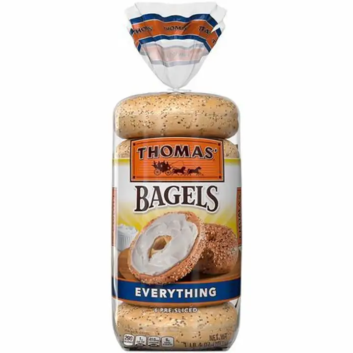 Order Thomas' Everything Bagels - 6 Count food online from Meats Supreme store, Brooklyn on bringmethat.com