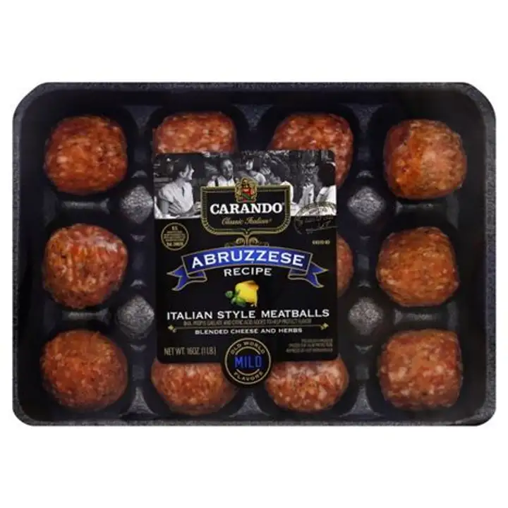 Order Carando Meatballs, Italian-Style, Abruzzese Recipe - 16 Ounces food online from Holiday farms store, Roslyn Heights on bringmethat.com