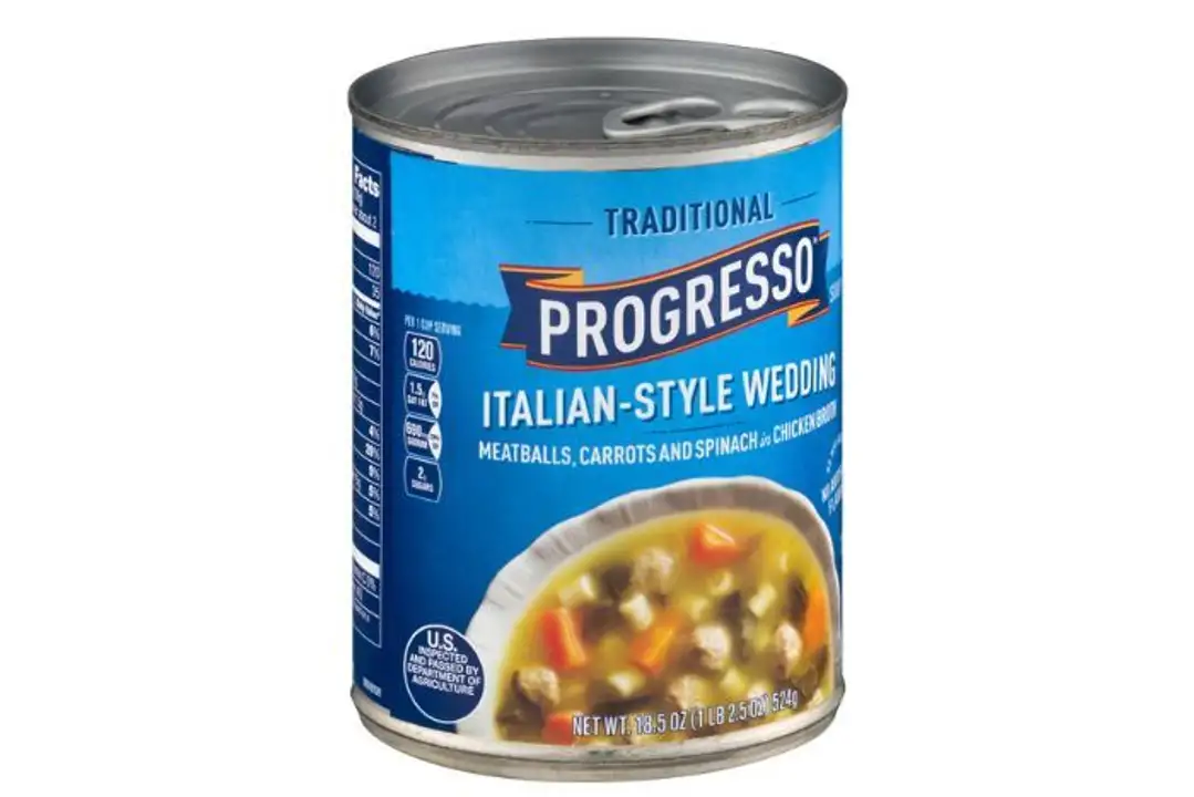 Order Progresso Traditional Soup, Italian-Style Wedding - 18.5 Ounces food online from Holiday farms store, Roslyn Heights on bringmethat.com