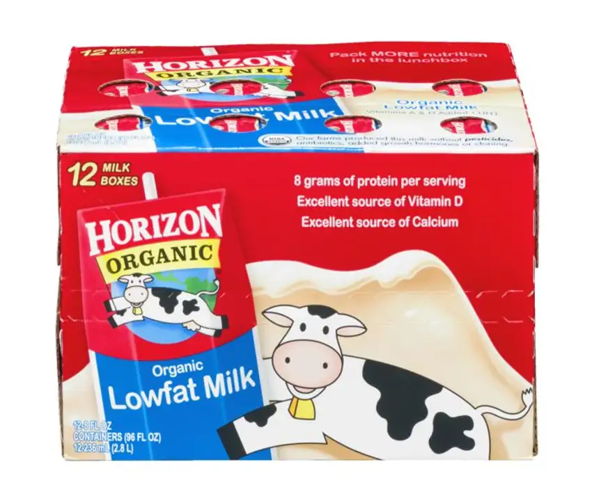 Order Horizon Organic Milk, Lowfat - 12 Pack food online from Holiday farms store, Roslyn Heights on bringmethat.com
