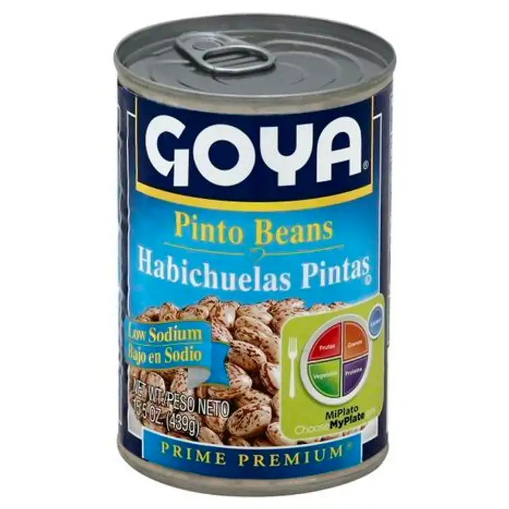 Order Goya Pinto Beans, Low Sodium - 15.5 Ounces food online from Fligner Market store, Lorain on bringmethat.com