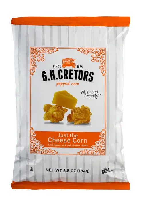 Order GH Cretors Popped Corn, Cheese - 6.5 Ounces food online from Novato Harvest Market store, Novato on bringmethat.com