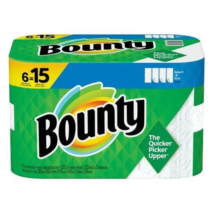 Order Bounty Paper Towels, Select-A-Size, Double Plus Rolls, White, 2-Ply -       6rl food online from Holiday farms store, Roslyn Heights on bringmethat.com