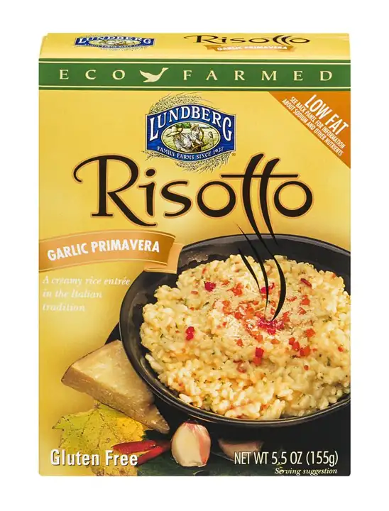 Order Lundberg Risotto, Garlic Primavera - 5.5 Ounces food online from Whole Foods Co-Op Denfeld store, Duluth on bringmethat.com