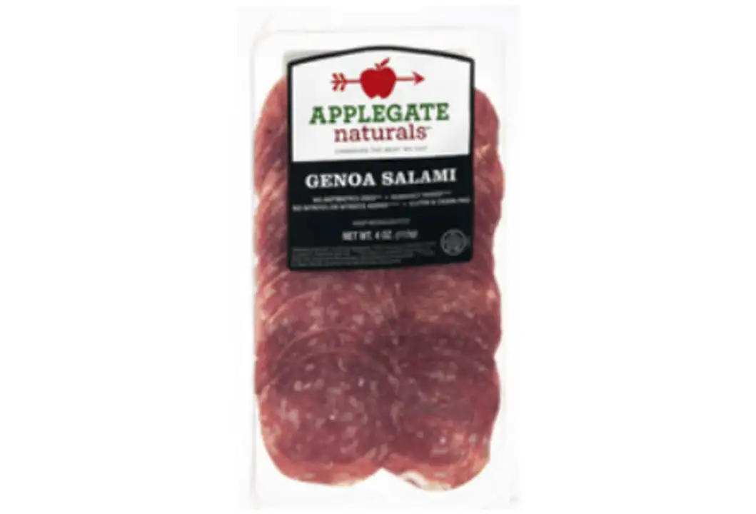 Order Applegate Genoa Salami, Uncured - 4 Ounces food online from Holiday farms store, Roslyn Heights on bringmethat.com