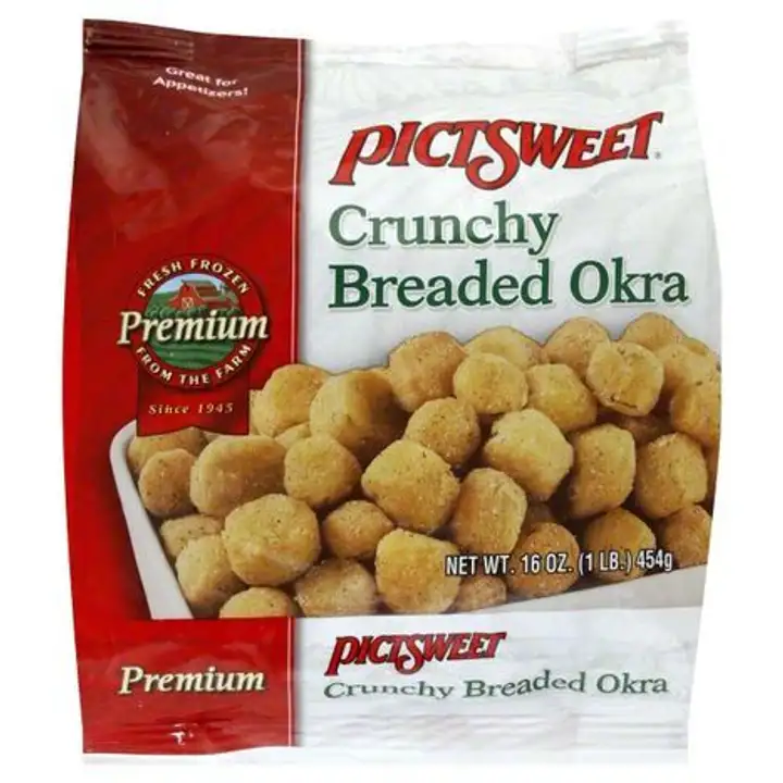 Order Pictsweet Southern Classics Breaded Okra, Crunchy, Family Size - 16 Ounces food online from Fligner Market store, Lorain on bringmethat.com