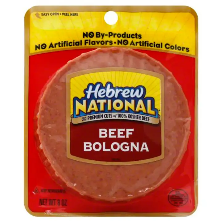 Order Hebrew National Bologna, Beef - 8 Ounces food online from Holiday farms store, Roslyn Heights on bringmethat.com